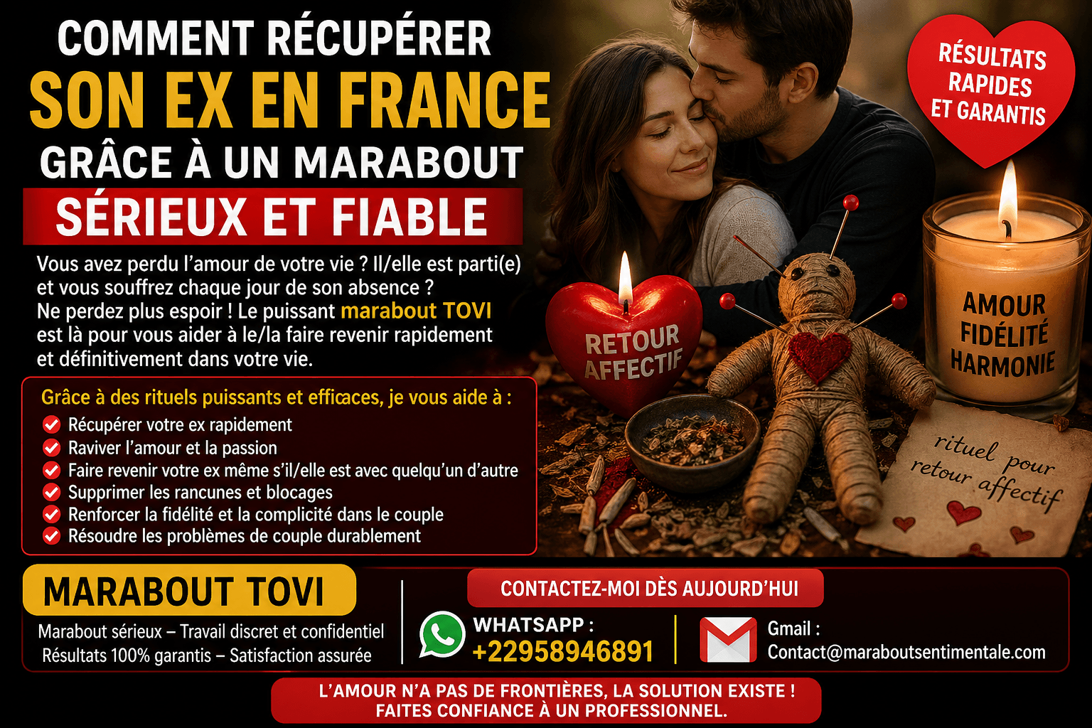 VRAI MARABOUT POUR RETROUVER SON EX - NUMÉRO D’UN PUISSANT MARABOUT - Image 1