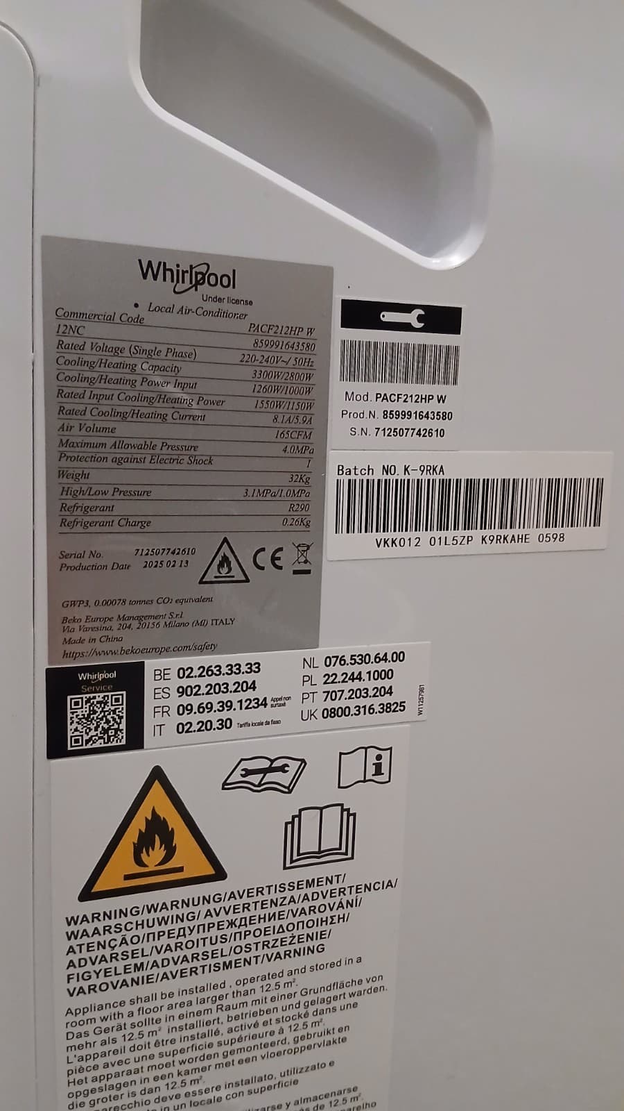 Climatiseur portable whirlpool - Image 1
